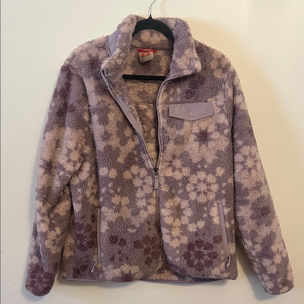 Gerry Weber Purple Floral Teddy Jacket